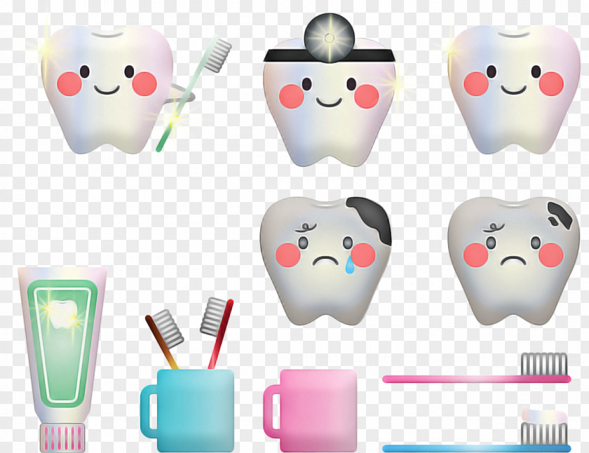 Mask Nose Toothbrush Cartoon PNG