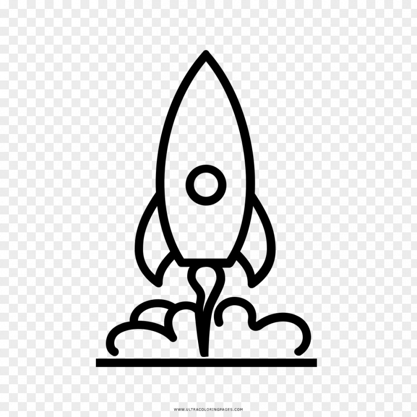 Rocket Cohete Espacial Drawing Spacecraft Coloring Book PNG