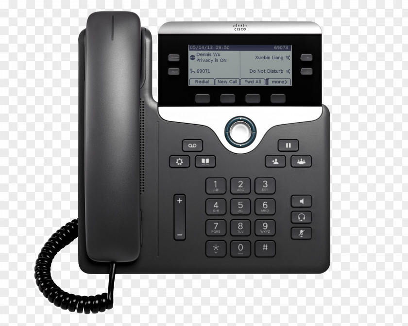 Cisco 7821 VoIP Phone Session Initiation Protocol Systems Telephone PNG