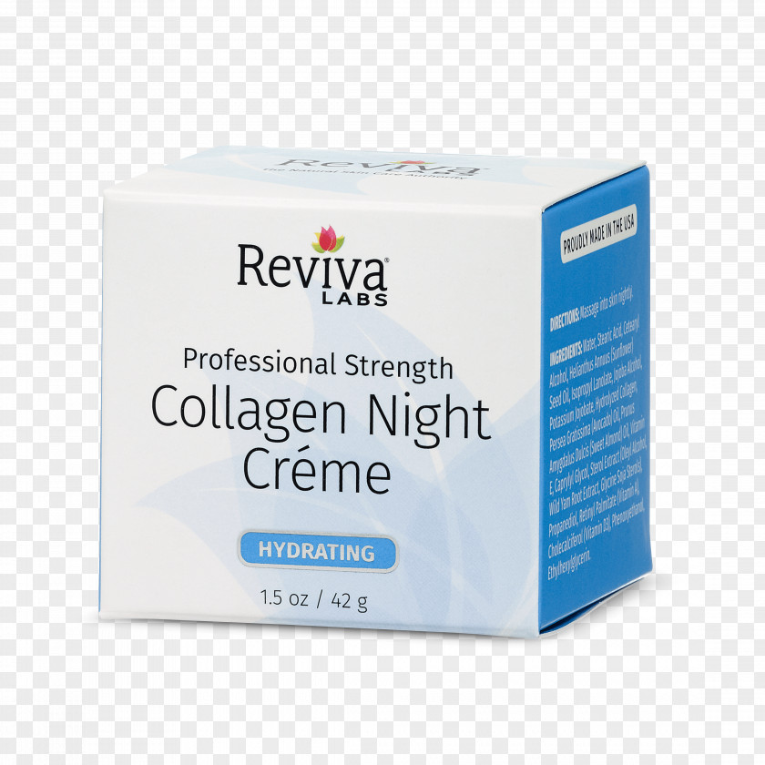 Collagen Reviva Labs Night Cream For Hydrating Exfoliation Glycolic Acid PNG