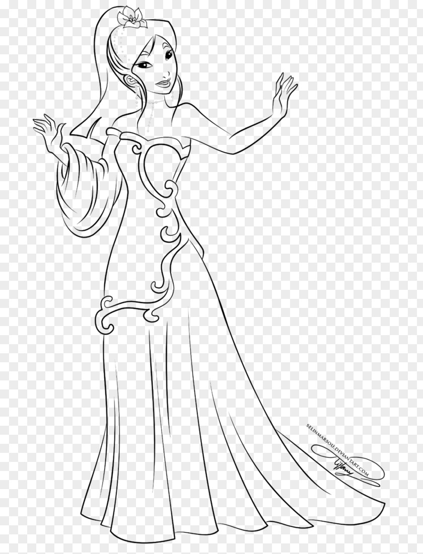 Disney Princess Fa Mulan Belle Mushu Coloring Book PNG