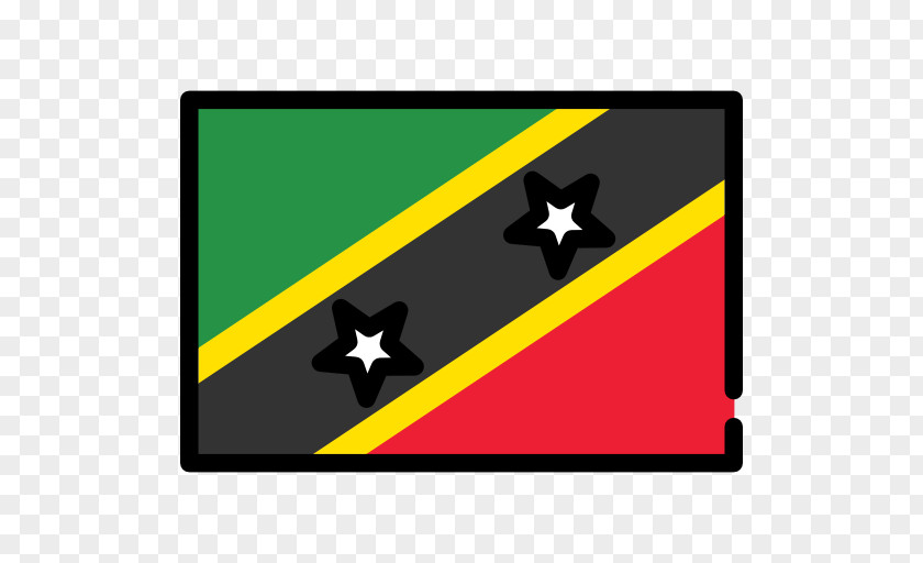 Flag Nevis Saint Kitts PNG