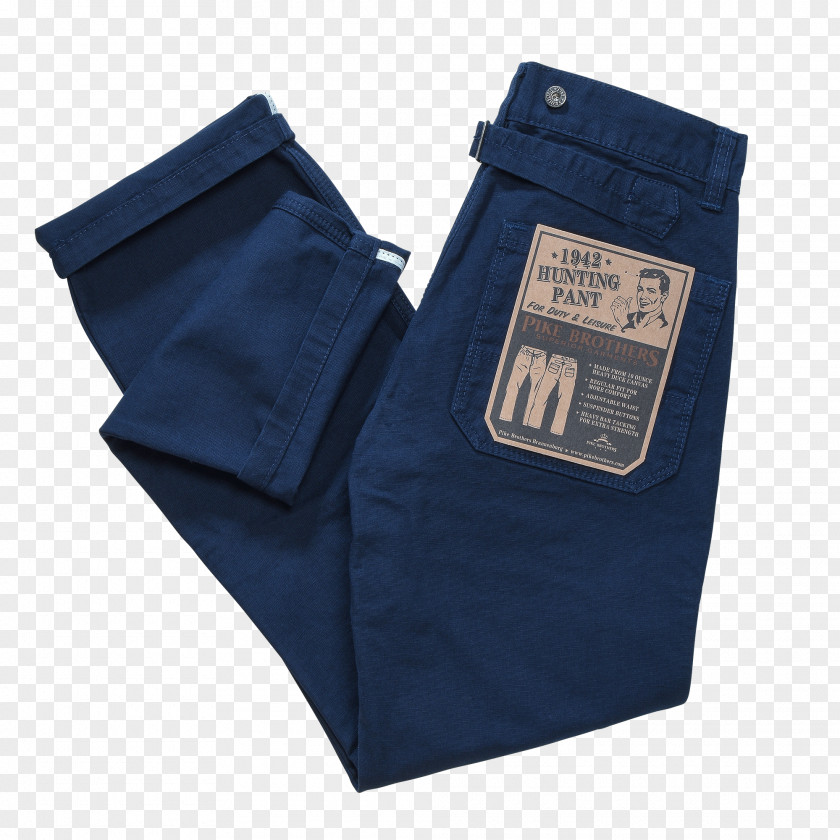 Jeans Cobalt Blue Denim PNG