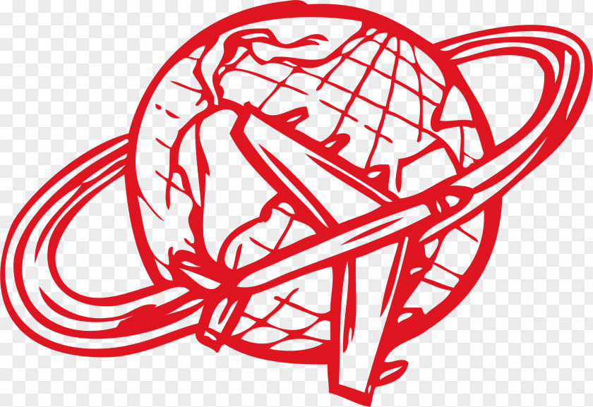 Red Global Shopping Tag Drawing Cartoon Clip Art PNG