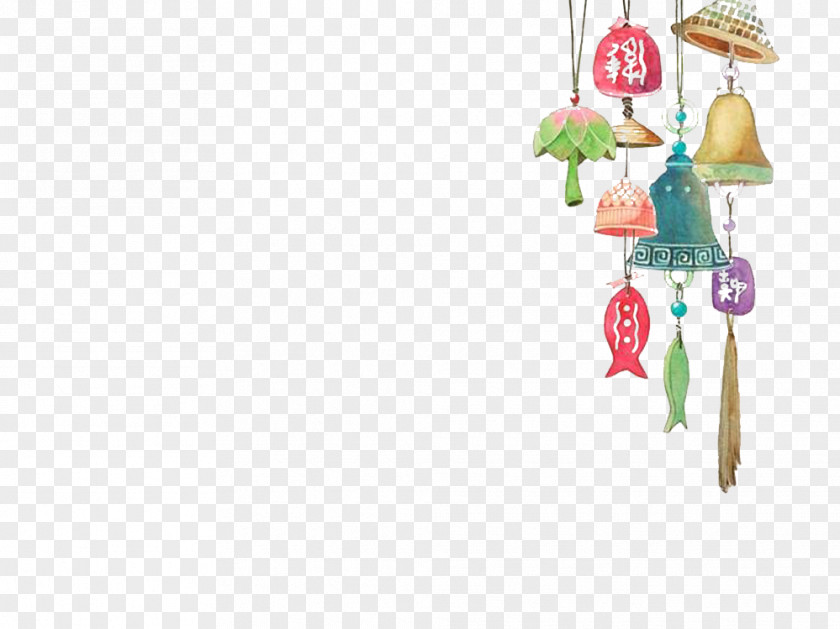 Bell Chimes Picture Material Wind Chime Drawing Painting IPhone 7 Cartoon PNG