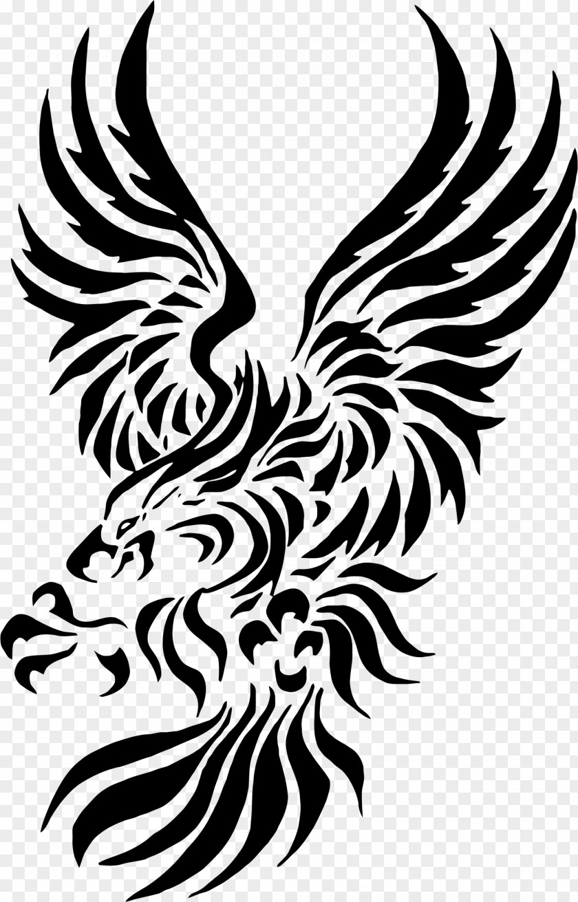 Eagle Wings Tattoo Bald Golden Clip Art PNG