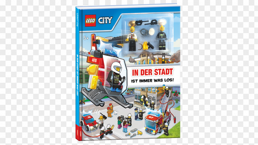 Toy Lego City Minifigure Firefighter PNG