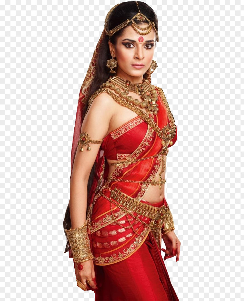 Actor Pooja Sharma Mahabharata Draupadi Dushasana PNG