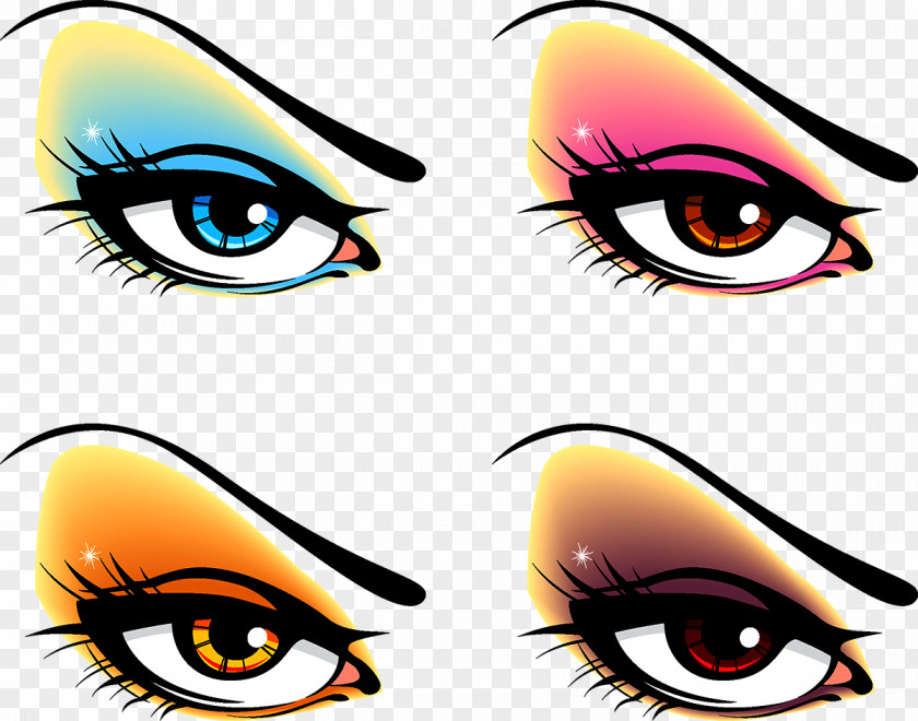 Eye Painting Cartoon PNG