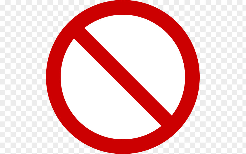 Forbidden No Symbol Stop Sign Clip Art PNG