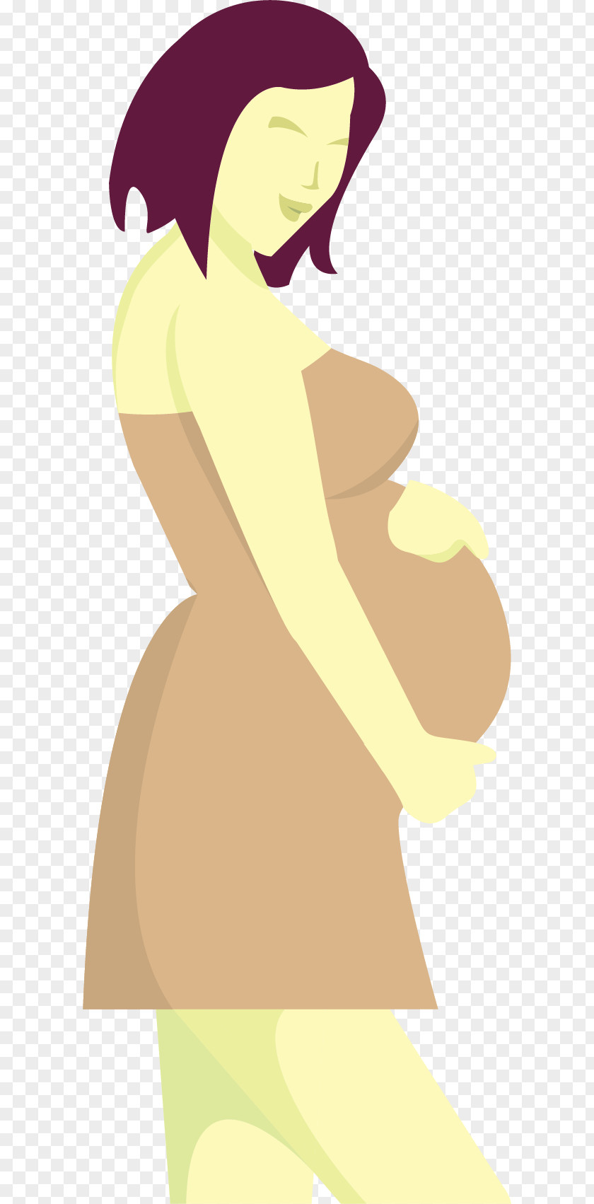 Hand-painted Pregnant Women Woman U5b55u5987 Illustration PNG