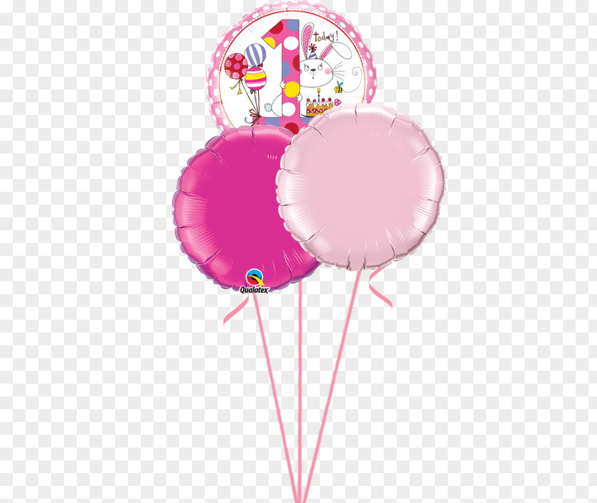 Balloon Toy Pink Birthday Party PNG