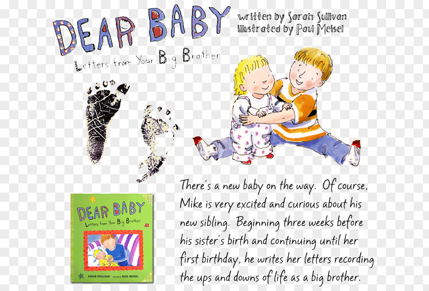 Child Dear Baby: Letters From Your Big Brother Infant Sister Sibling PNG
