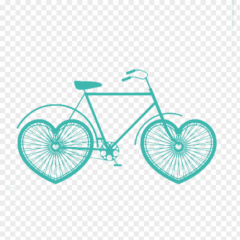 Creative Bike Bicycle Tire Cycling Heart PNG