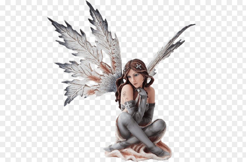 Fairy Figurine Statue Snowflake Winter PNG