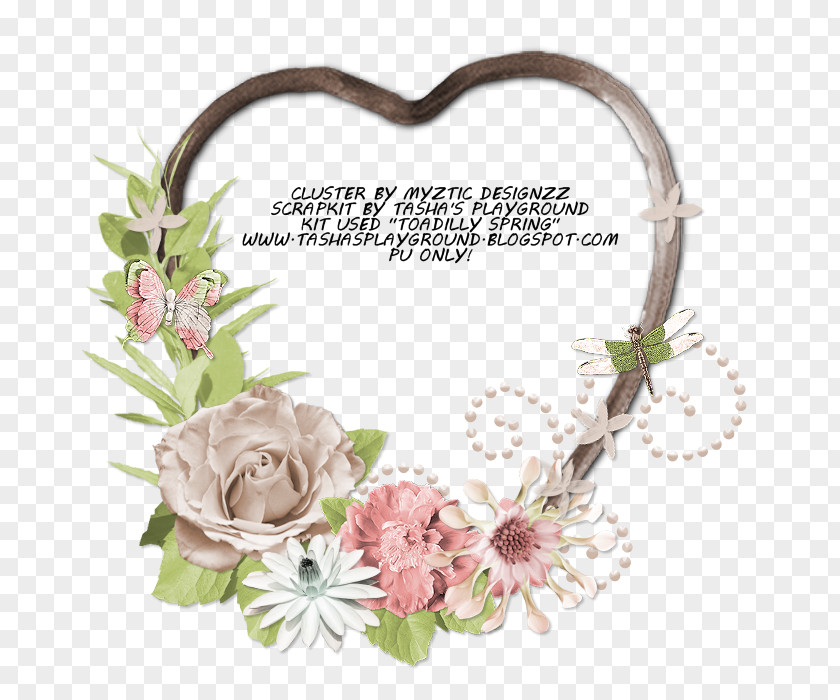 Heart Floral Design PNG