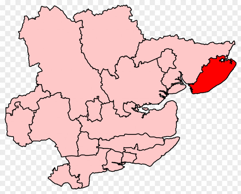 Map Clacton-on-Sea Basildon And Billericay Electoral District PNG