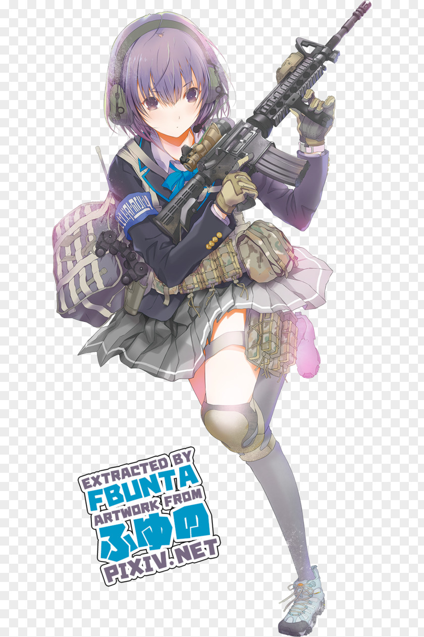 Plastic Model M4 Carbine Gundam Firearm PNG model carbine Firearm, anime girls with guns clipart PNG