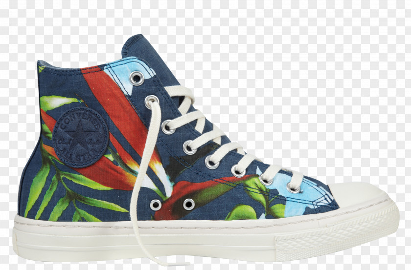 Hawaiian Tropical Paradise Sneakers Chuck Taylor All-Stars Converse Sports Shoes PNG