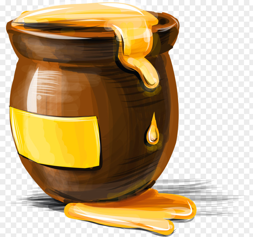 Honey Bee Jar Clip Art PNG