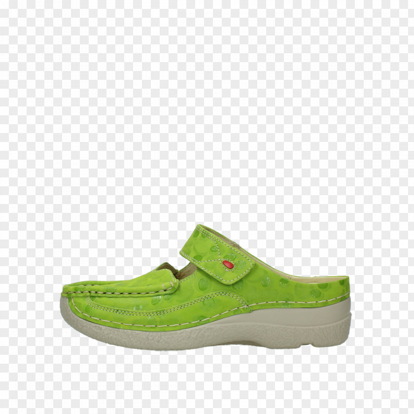 Lime Wedge Shoe Walking Sneakers PNG