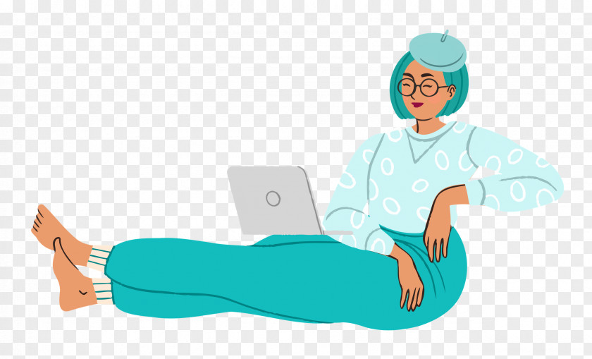 Relaxing Lady Woman PNG