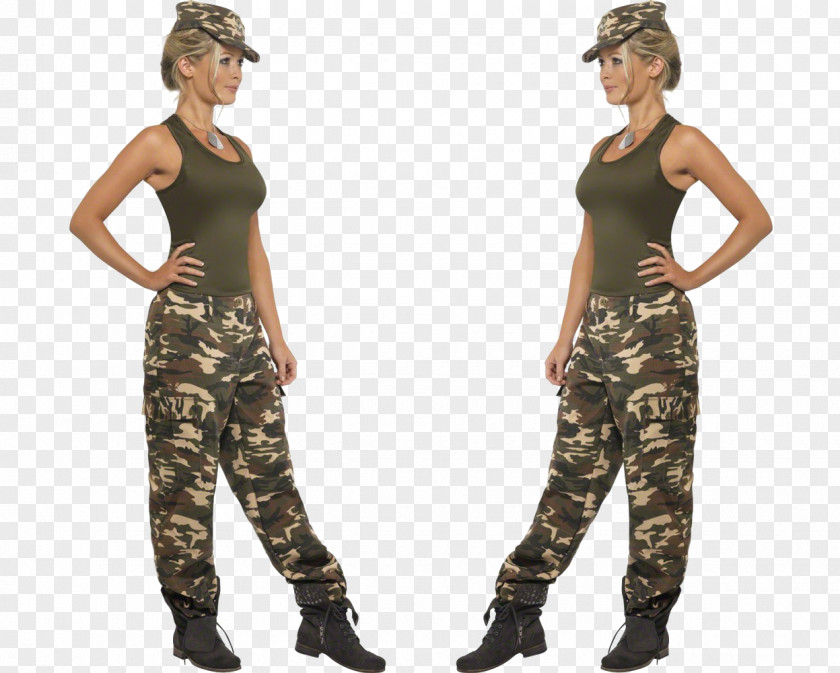 Soldiers Costume Party Military Camouflage Uniform PNG