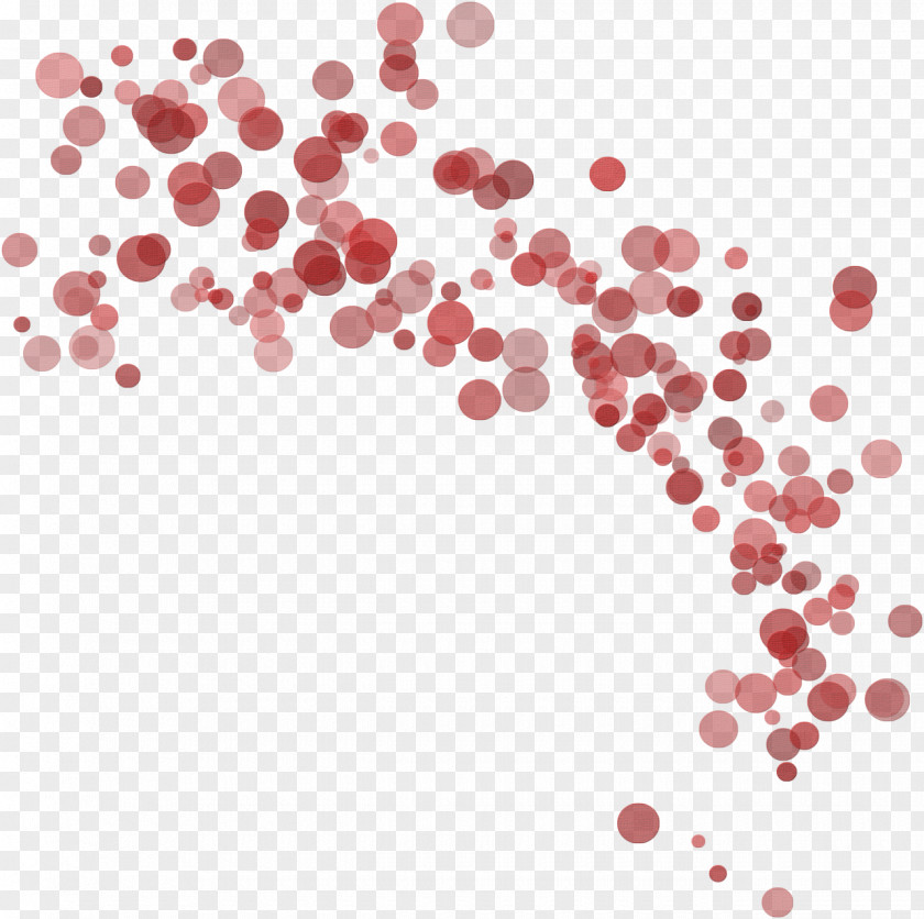 Chinoiserie Floating Dots Red Circle PNG