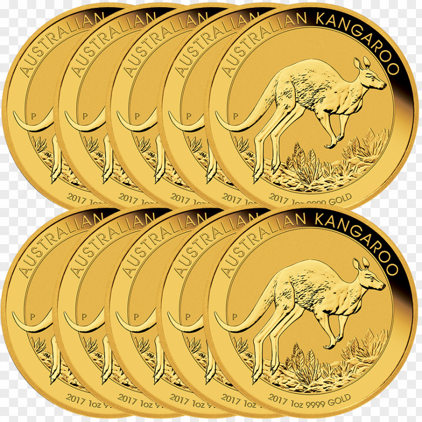 Gold Perth Mint Australian Nugget Bullion Coin PNG