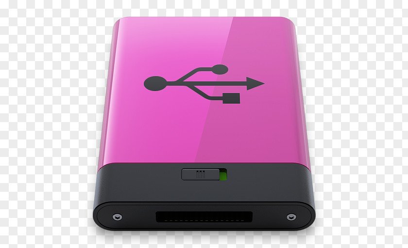 Pink USB B Purple Electronic Device Gadget Multimedia PNG