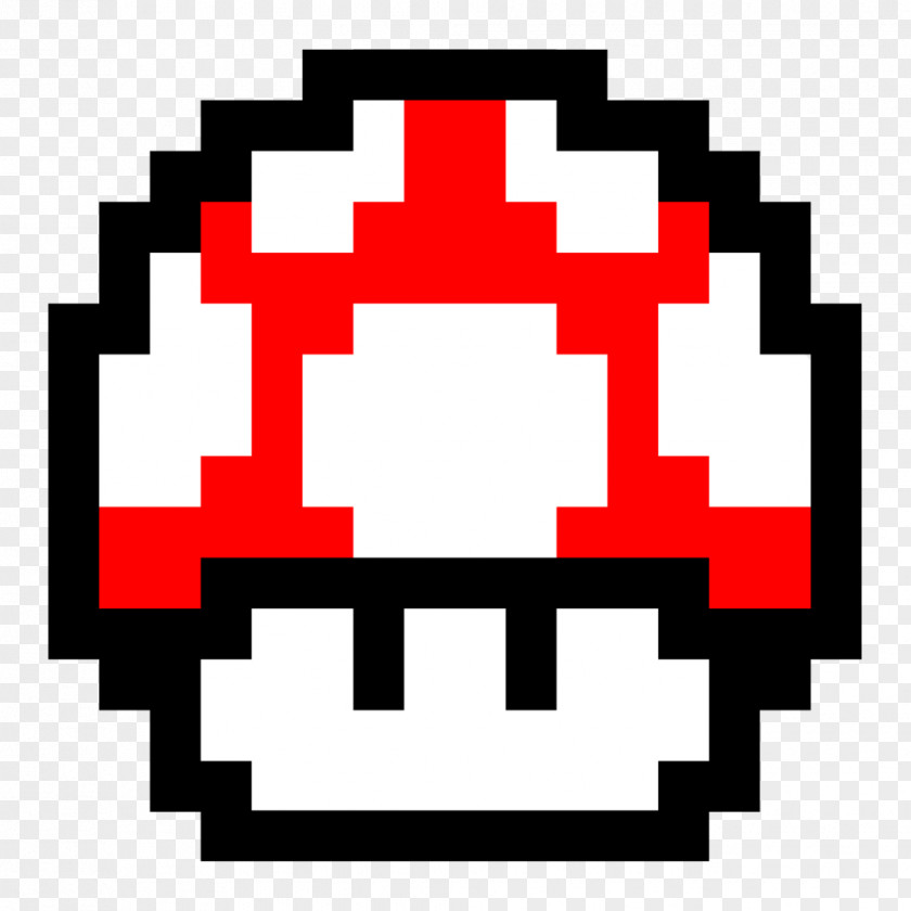 Pixel New Super Mario Bros. 2 Mushroom PNG