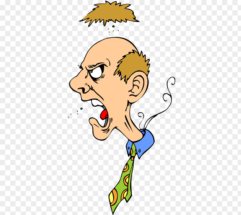 Cartoon Angry Person Anger Clip Art PNG
