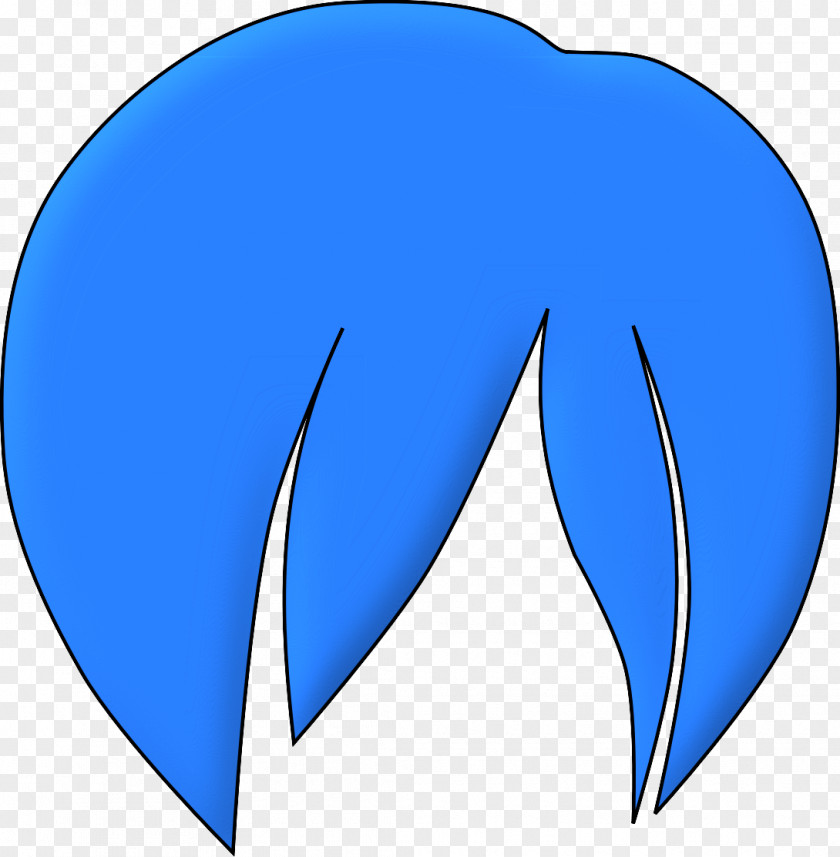 Colored Hair Blue Hairstyle Clip Art PNG
