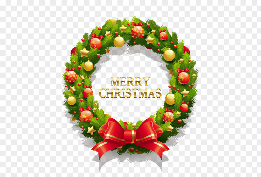 Creative Christmas Wreath Clip Art PNG