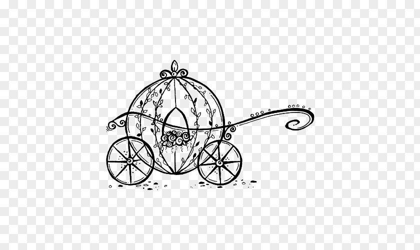 Hand Painted Black Pumpkin Cart Carriage Horse And Buggy Clip Art PNG