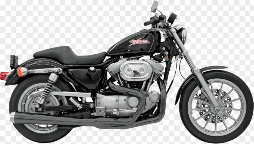 Motorcycle Exhaust System Harley-Davidson Sportster Super Glide PNG