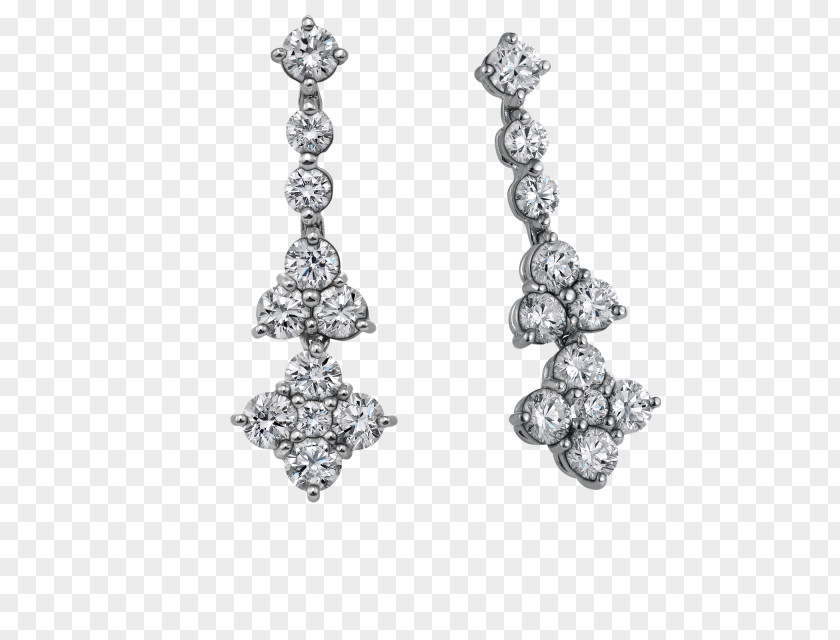 Silver Earring Body Jewellery Bling-bling PNG