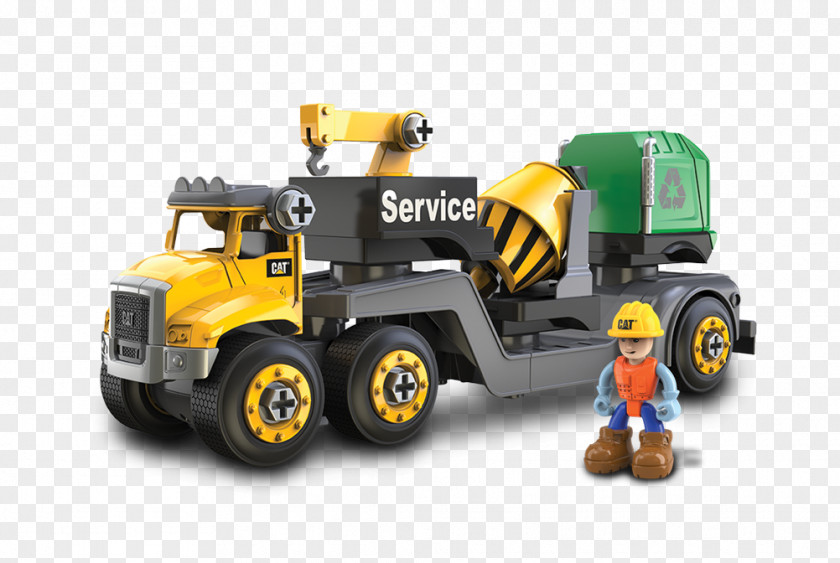 Toy Caterpillar Inc. Machine Construction Set Truck PNG