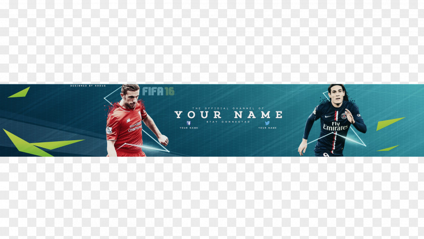 Youtube FIFA 16 17 Banner YouTube Mobile PNG
