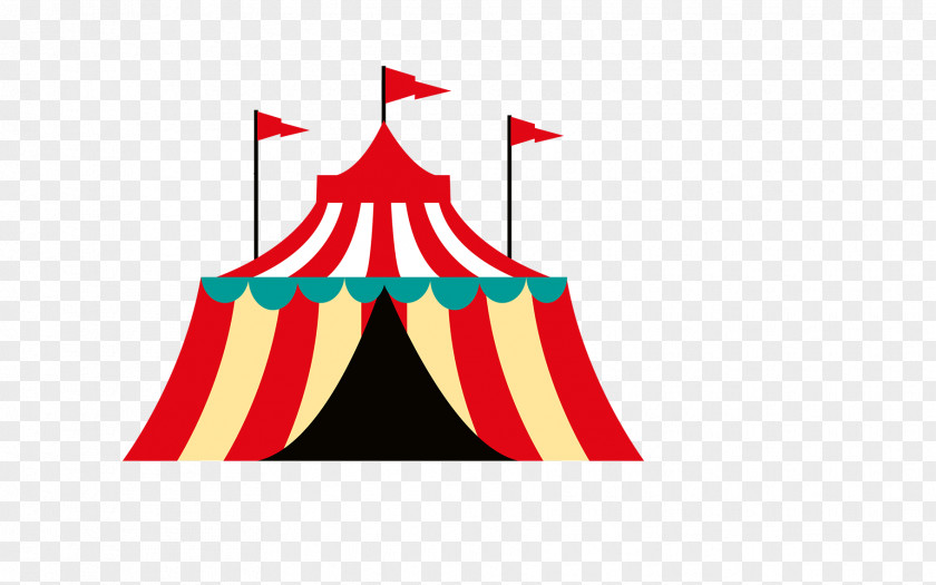 Circus Tent Label Adhesive PNG