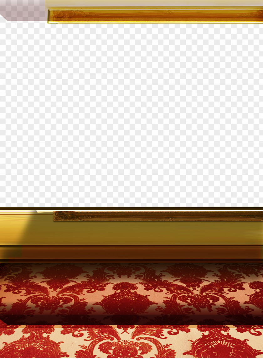 Continental Exquisite Red Carpet Creative Windowsill PNG