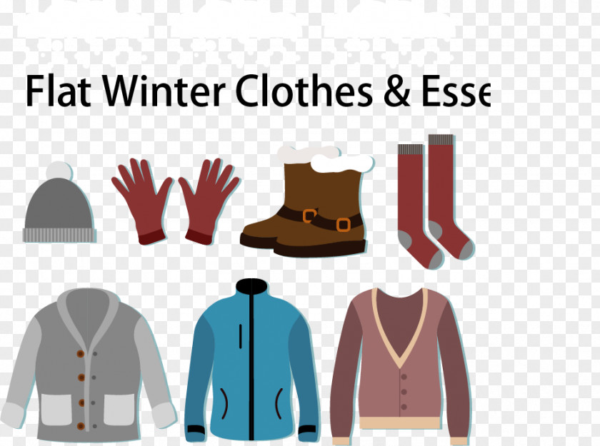 Flat Winter Clothing PNG