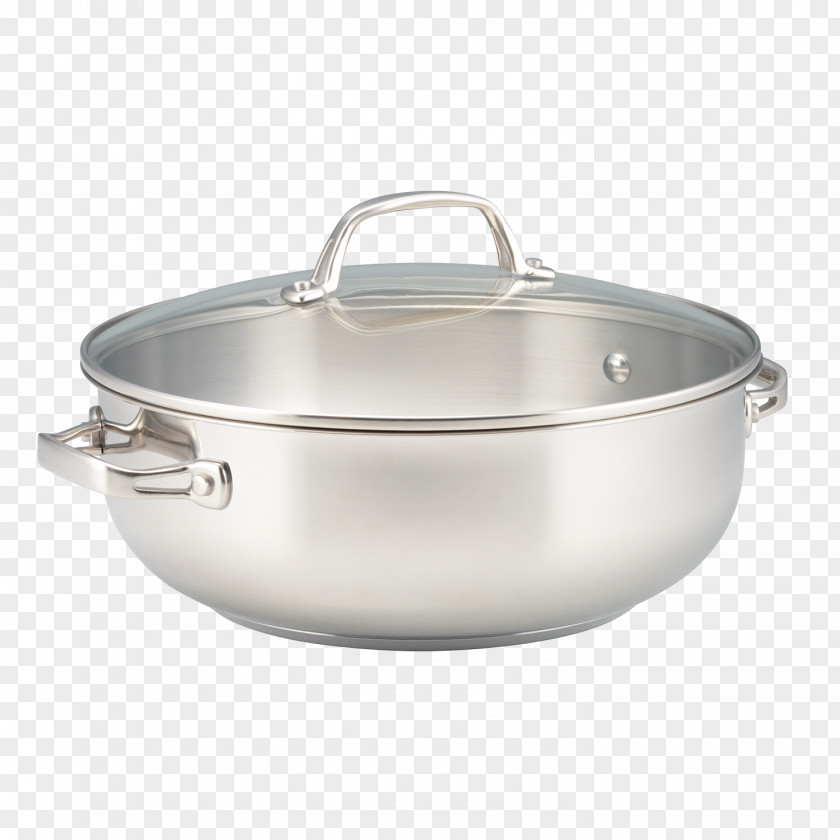 Frying Pan Tableware Cookware Casserola Stainless Steel PNG