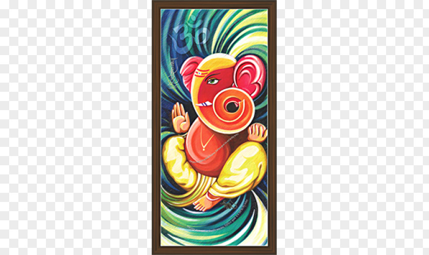 Ganesha Kerala Mural Painting Abstract Art PNG