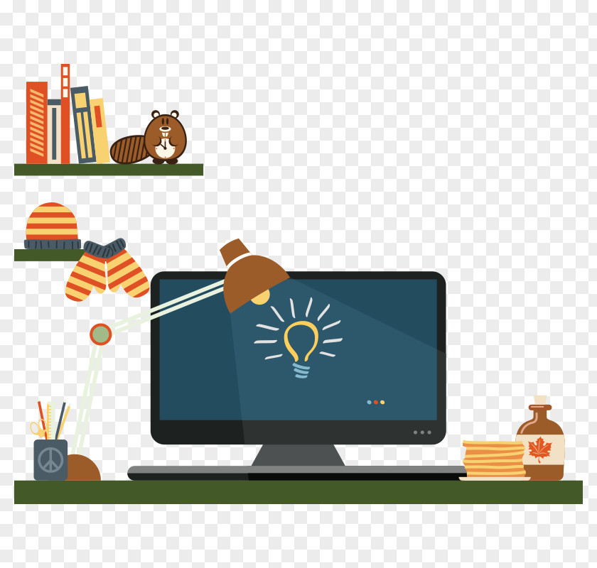 Office Computer Web Design PNG