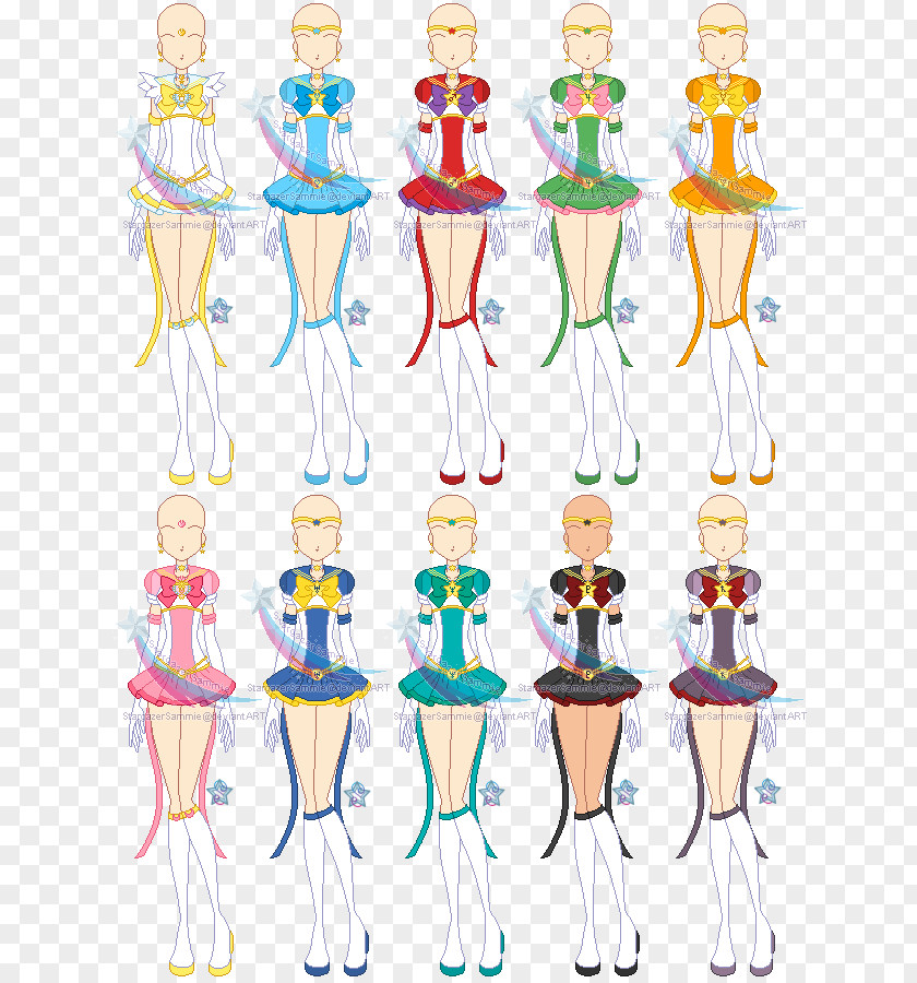 Sailor Moon Senshi Pixel Art PNG