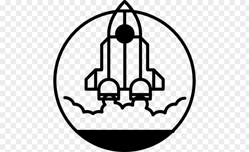 Ship Outline Spacecraft Rocket Launch Drawing PNG