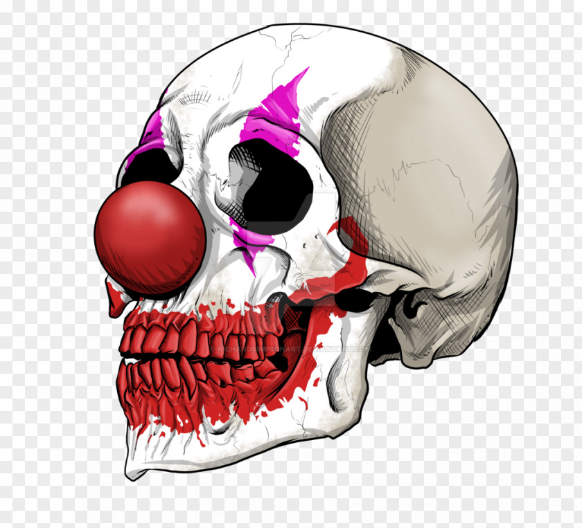 Skull It Evil Clown Drawing PNG
