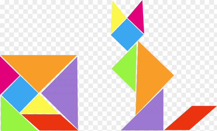 Triangulo Tangram Jigsaw Puzzles Geometric Shape Game Triangle PNG