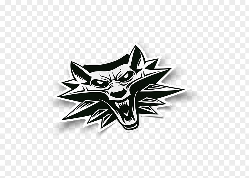 Witcher Logo Наклейка Sticker Emblem Stencil PNG